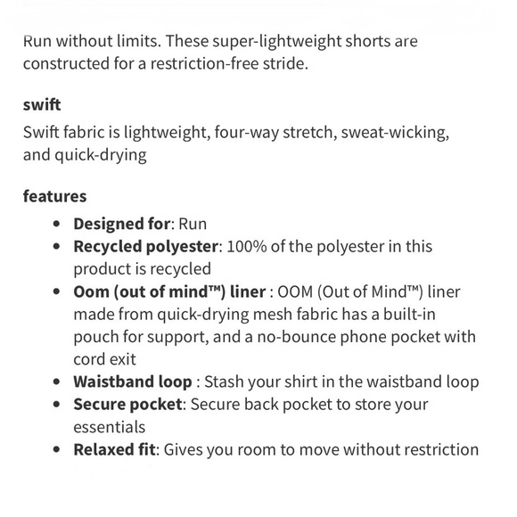 Lululemon Surge Short Lined Heather Allover Sea Salt - Picture 5 of 10